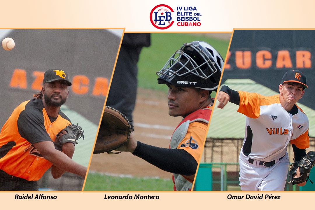 Raidel Alfonso, Leonardo Montero y Omar David Pérez.