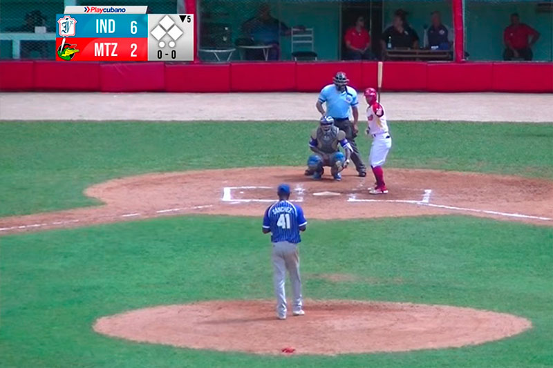 Alain Sánchez en el juego contra Matanzas.