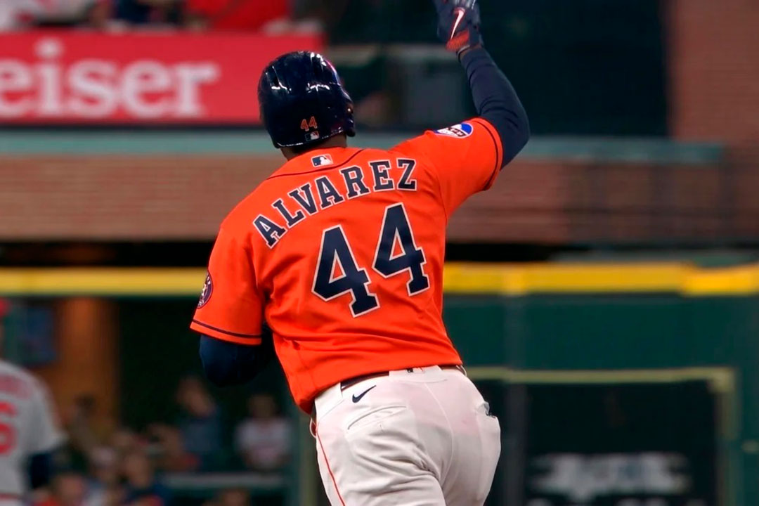 Yordan Álvarez, pelotero cubano de Grandes Ligas.
