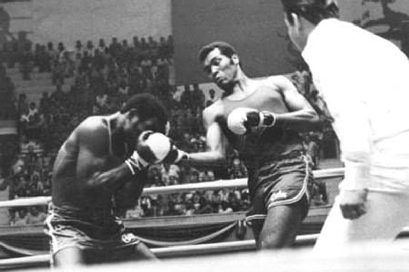 Combate entre Teófilo Stevenson y Ángel Milián, en la Ciudad Deportiva, La Habana.