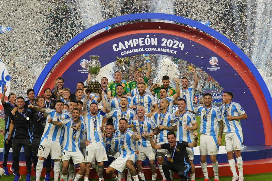 Equipo de Argentina, campeón de la Copa América de Fútbol.