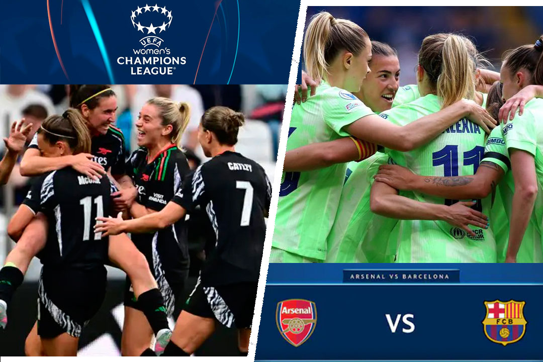 Arsenal y Barcelona, finalistas de la Champions League Femenina 2025.