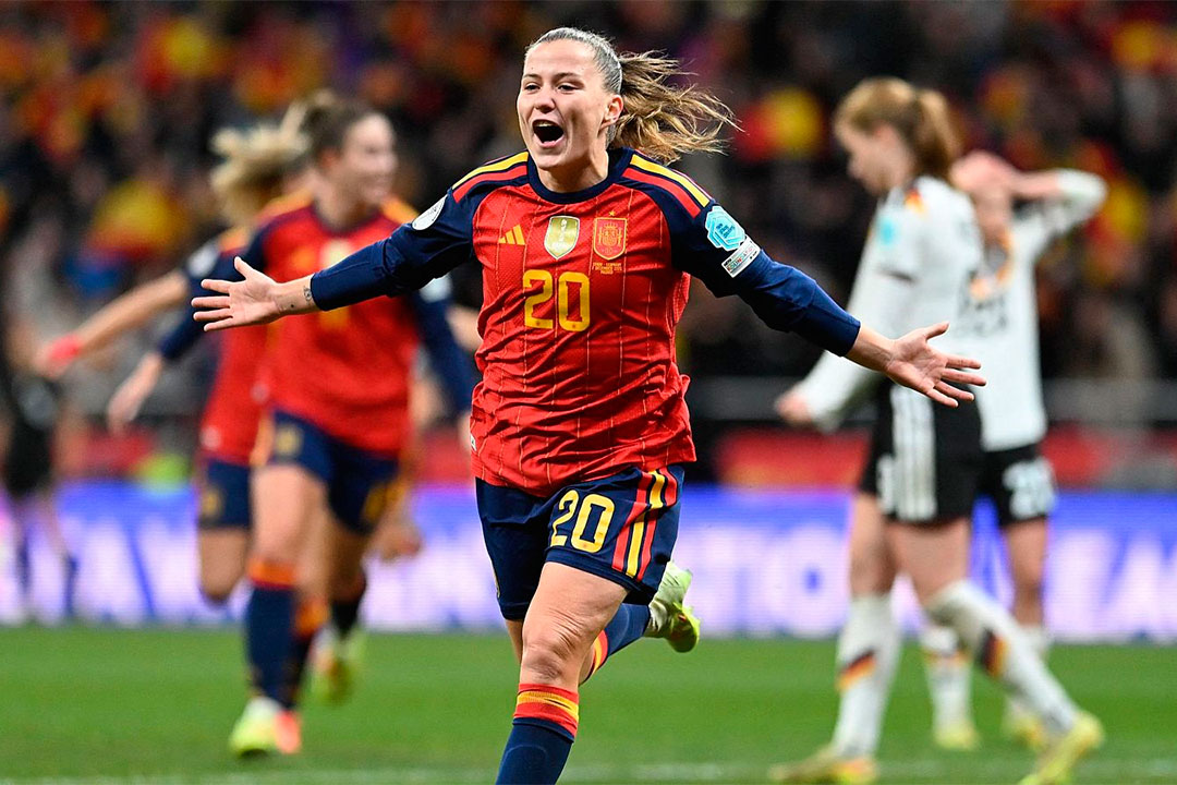 Claudia Pina, la MVP de la final de España contra Alemania en la Liga de las Naciones de la UEFA.