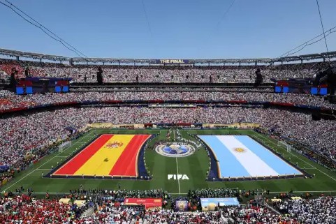 Estadio de New Jersey en el partido final de la Copa.
