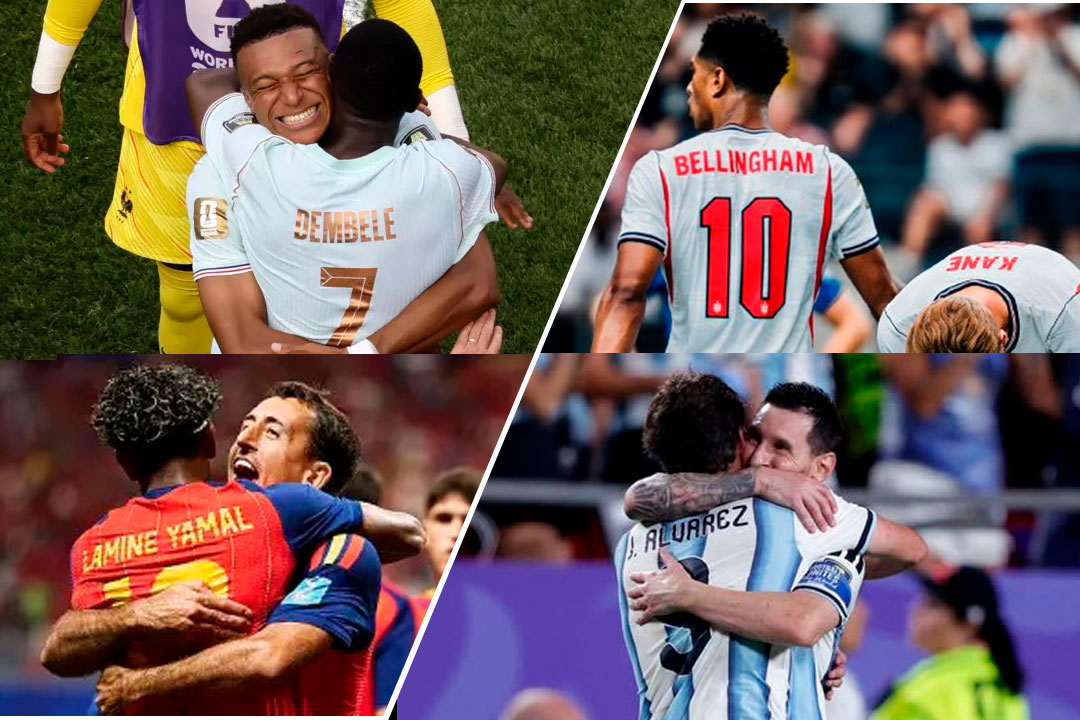 Francia, España, Inglaterra y Argentina, los cuatro semifinalistas de la Copa Mundial 2026.