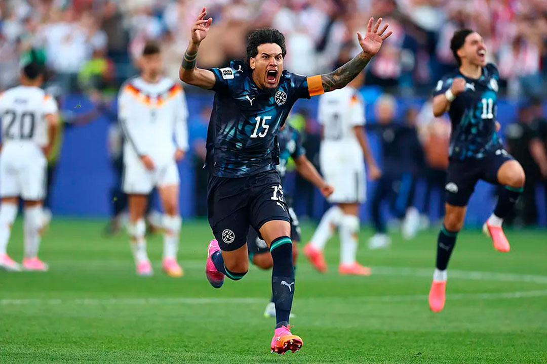 Paraguay celebra victoria contra  Alemania.