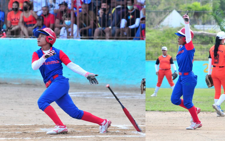  Liadnelis  Zayas disparó el jonrón  que decidió el partido. (Foto: Carolina Vilches Monzón).