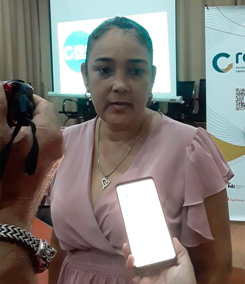 Emprendedora Odalys Díaz Lazo.