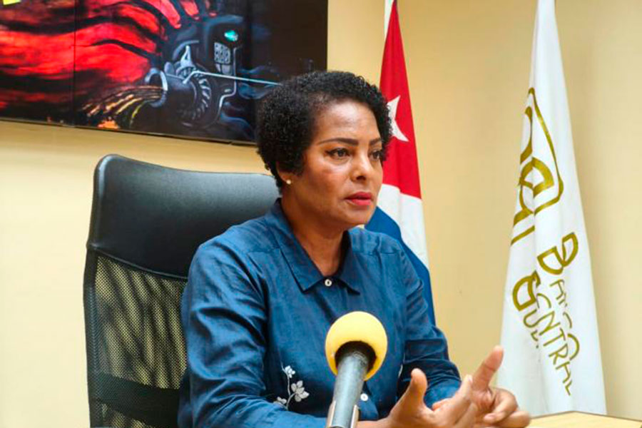 Juana Lilia Delgado Portal, ministra presidenta del Banco Central de Cuba (BCC).
