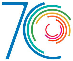 Logo del aniversario 70 de la Universidad Central  «Marta Abre » de Las Villas.