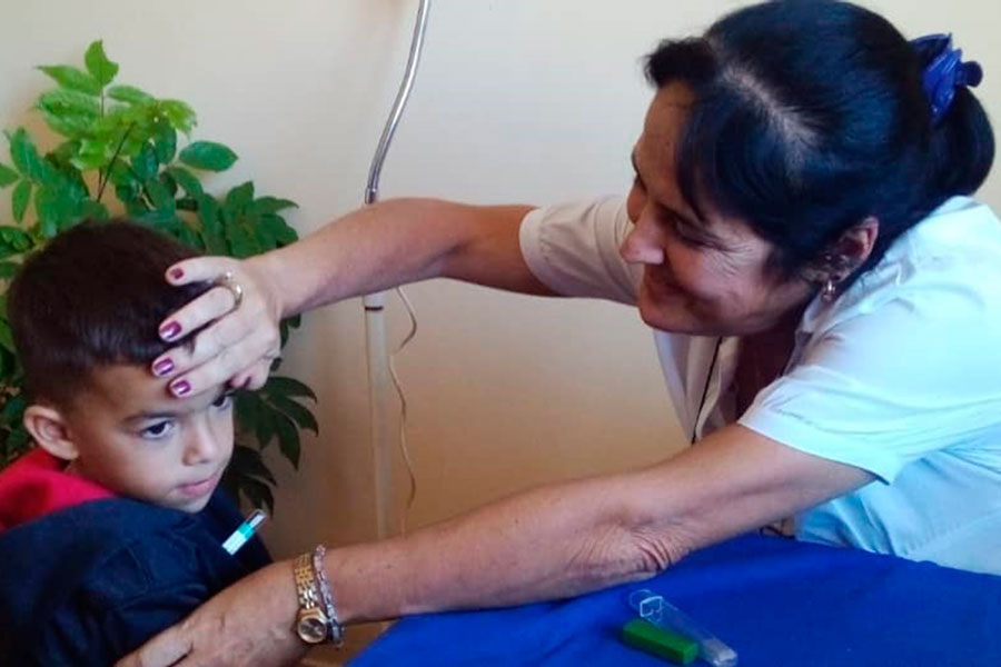 Maritza Miranda La Rosa, enfermera de círculo infantil Flores de la Vida.