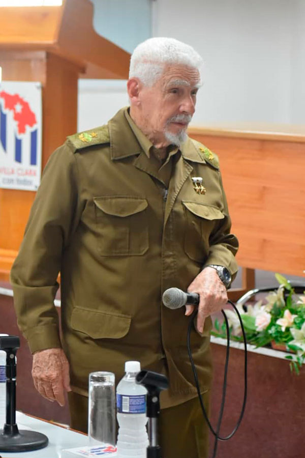 Comandante de la Revolución Ramiro Valdés Menéndez, vice primer ministro de Cuba.