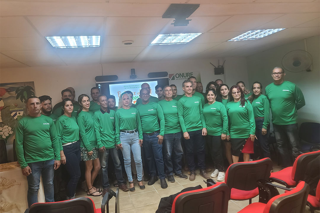 Trabajadores de la Onure en Villa Clara.