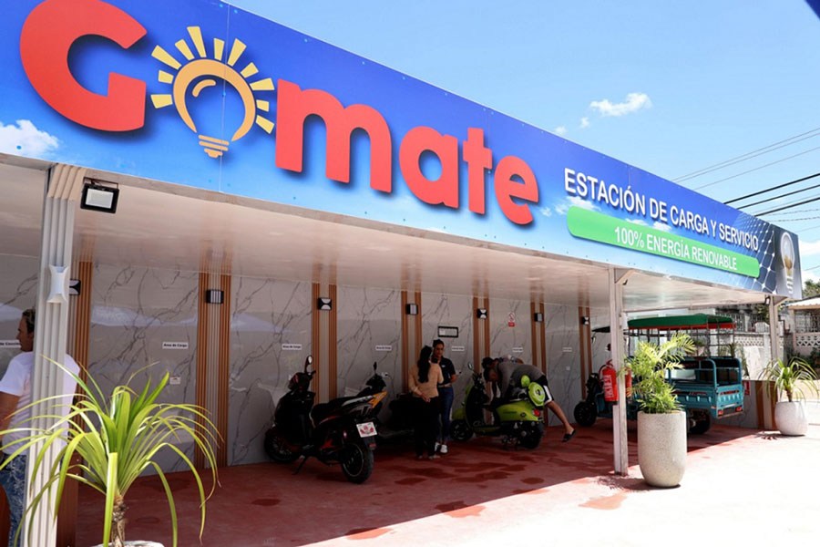 Estación de carga Gomate, en Santa Clara.