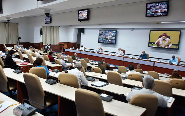 Reunión del Consejo de Ministros de Cuba.