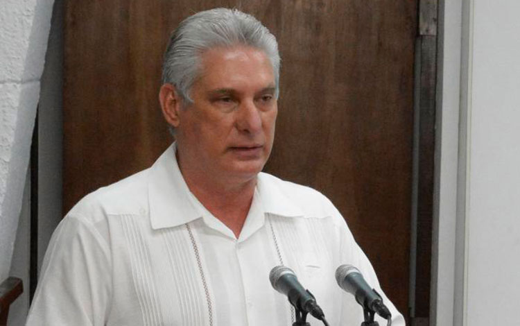 Miguel Díaz-Canel Bermúdez, presidente de la República de Cuba.