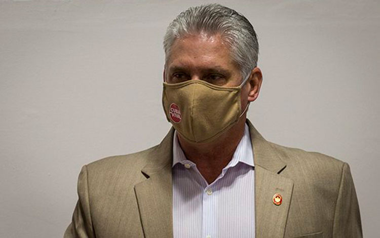 Presidente cubano, Miguel Díaz-Canel Bermúdez, en el Sexto Período Ordinario del Parlamento en su IX Legislatura de la Asamblea Nacional del Poder Popular. 