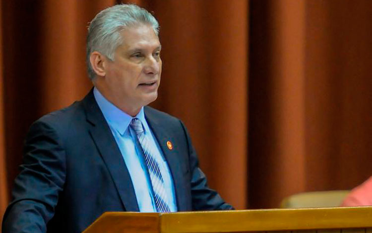 Presidente de Cuba, Miguel Díaz-Canel Bermúdez, concluye el Sexto Periodo Ordinario de Sesiones de la Asamblea Nacional en su IX Legislatura.