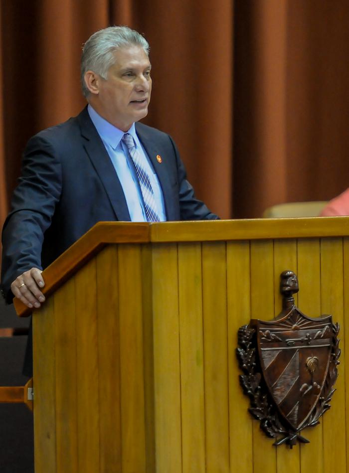 Presidente de Cuba, Miguel Dí­az-Canel Bermúdez, concluye el Sexto Periodo Ordinario de Sesiones de la Asamblea Nacional en su IX Legislatura.