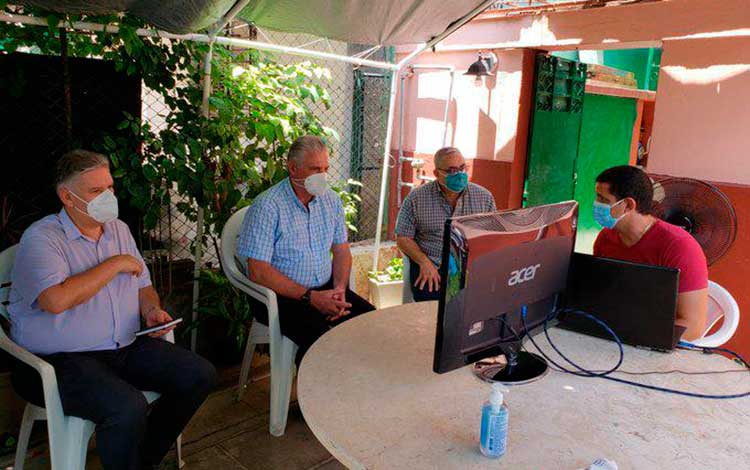 Presidente de Cuba, Miguel Díaz-Canel, visita el proyecto Abdimensional. Presidente de Cuba, Miguel Díaz-Canel, visita el proyecto Abdimensional.