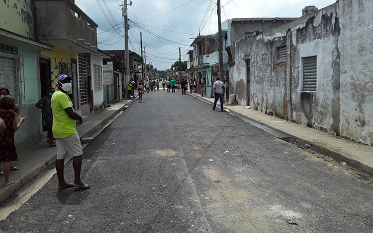 Reparación de calle en el Condado, Santa Clara.