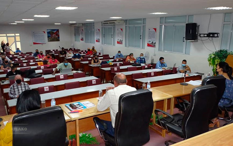 Reunión del Consejo de Gobierno en Villa Clara, Cuba.