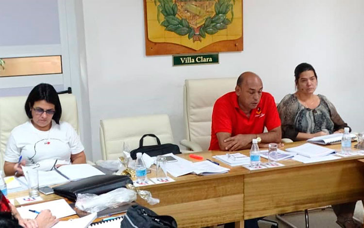 Gobernador, Alberto López Díaz, encabeza sesión del Consejo de Gobierno de la provincia de Villa Clara.