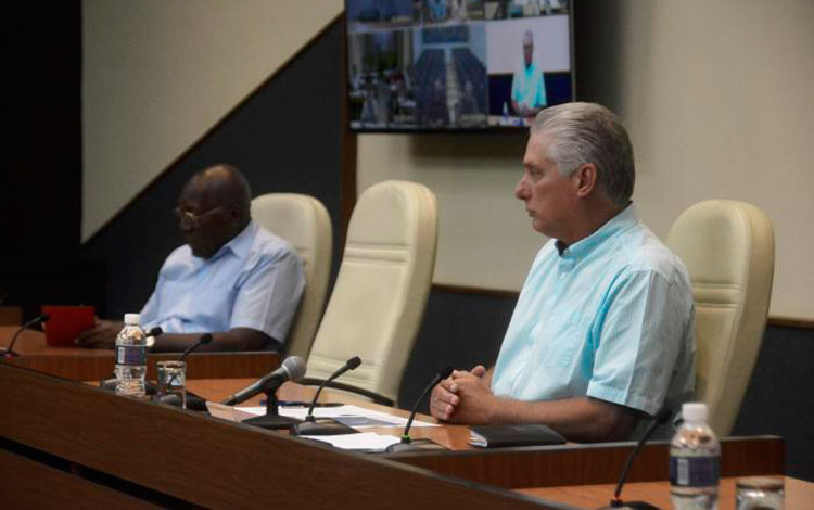 Presidente cubano, Miguel Díaz-Canel, y vicepresidente, Salvador Valdés Mesa.