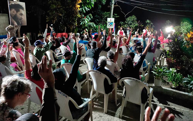 Asamblea demostrativa en Santa Clara para el inicio del proceso de nominación de candidatos a delegados del Poder Popular.