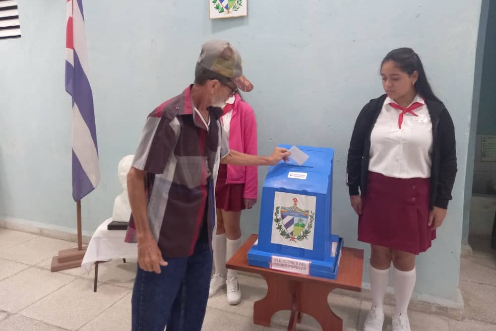 Elector votando