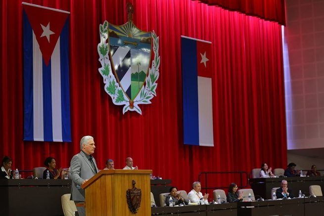 Diputados por el municipio de Santa Clara, entre ellos el presidente de la República de Cuba y primer secretario del Comité Central del Partido, Miguel Díaz-Canel Bermúdez.