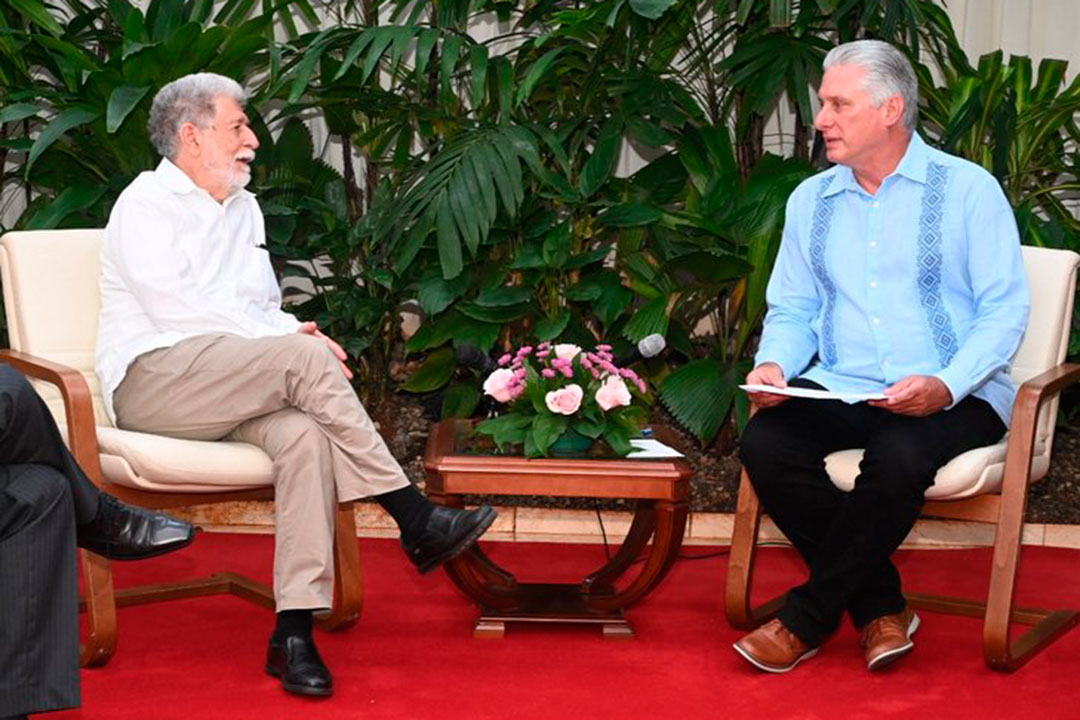 Celson Amorím y Miguel Díaz-Canel.