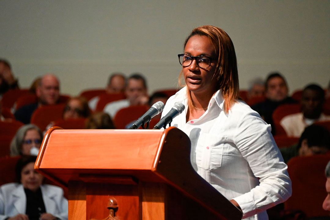 Mildrey Granadillo de la Torre, viceministra primera de Economía y Planificación.