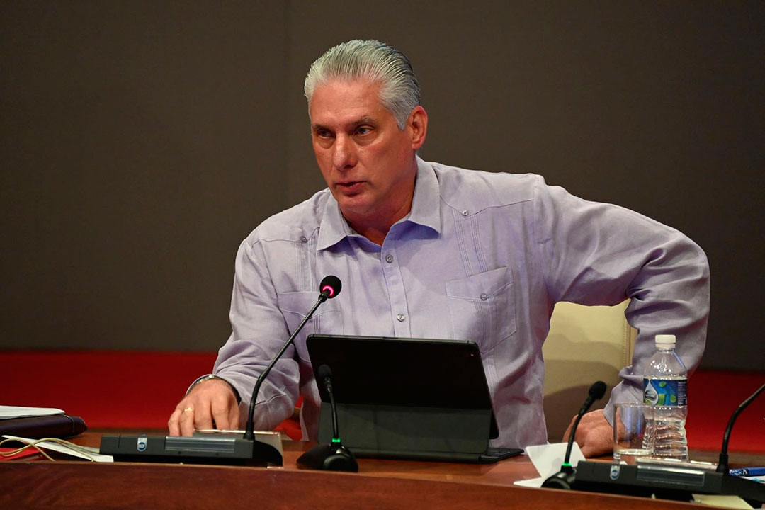 Presidente cubano. Miguel Díaz-Canel.