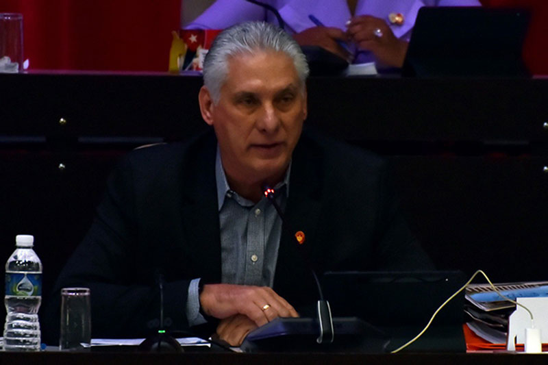 Presidente cubano, Miguel Díaz-Canel.