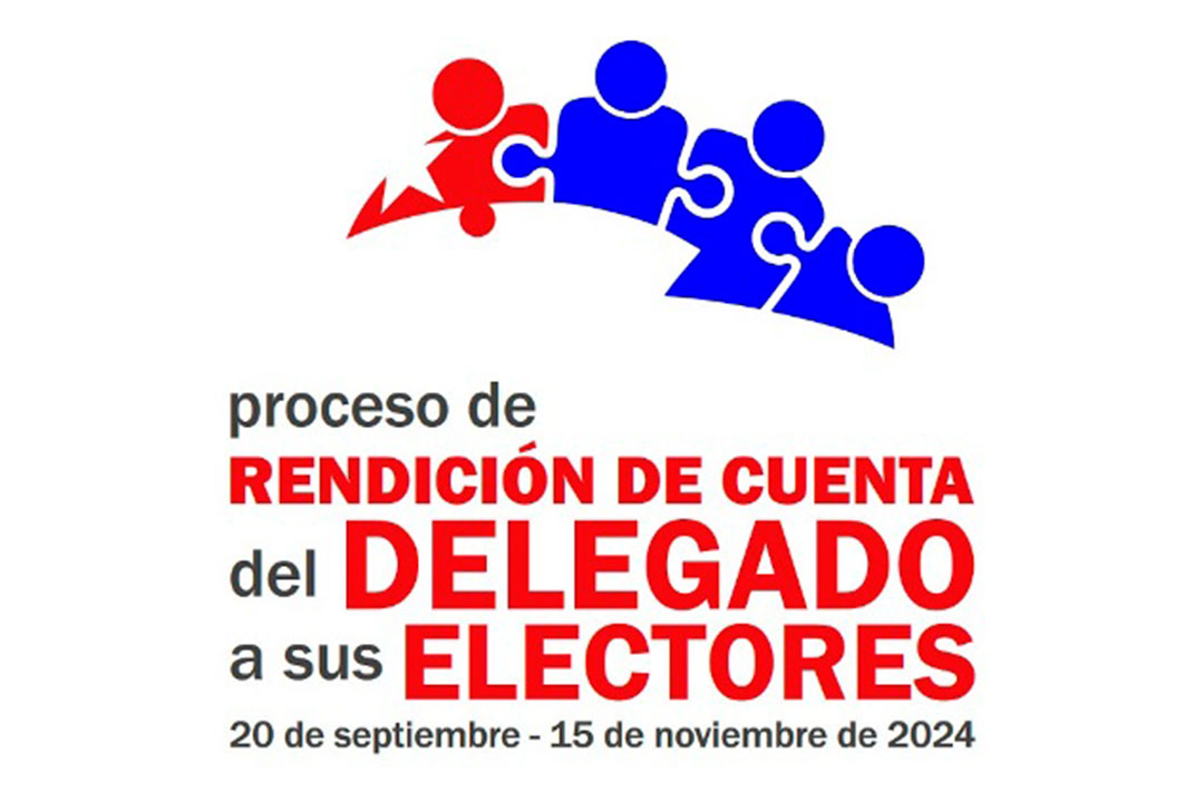 Logo del proceso de rendición de cuenta del delegado a sus electores en septiembre de 2024.