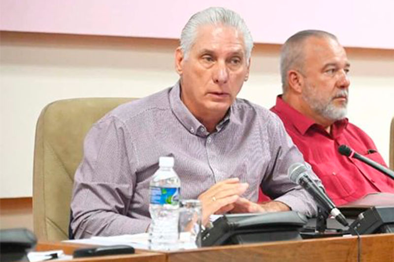 Presidente, Miguel Díaz-Canel, y primer ministro, Manuel Marrero.