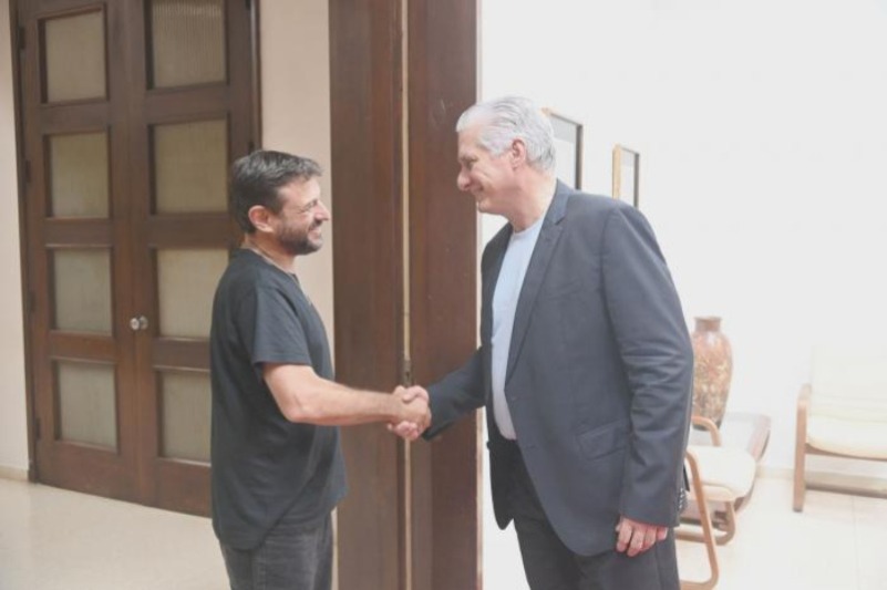 Díaz-Canel y Juan Grabois.