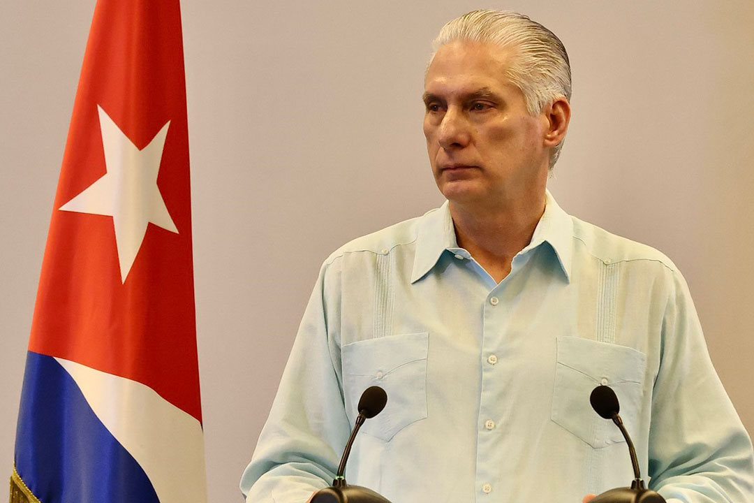 Comparecencia del presidente cubano, Miguel Díaz-Canel.