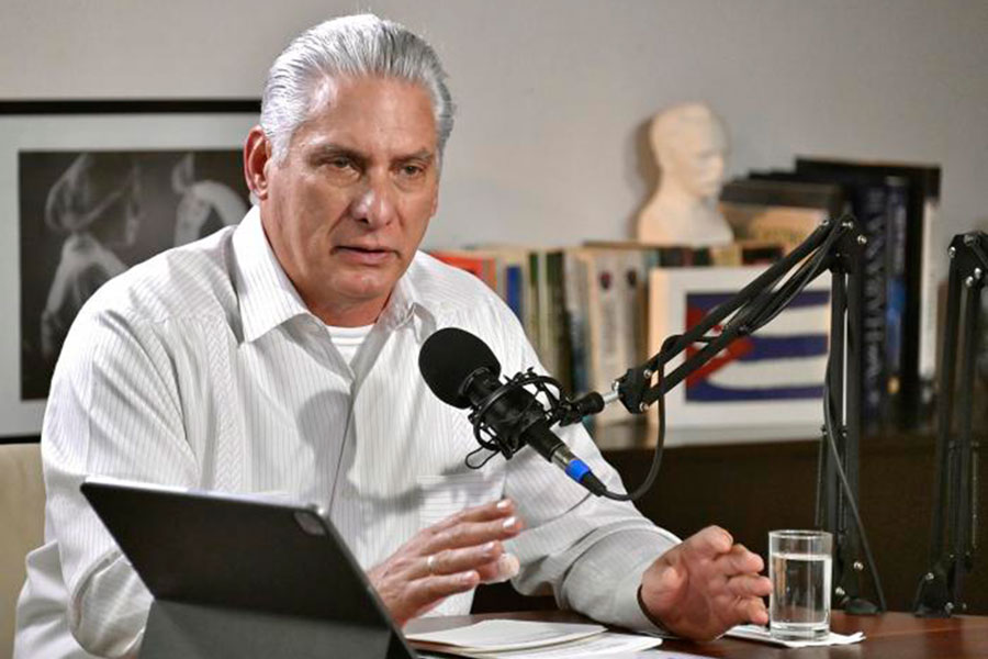 Presidente de Cuba, Miguel Díaz-Canel Bermúdez.