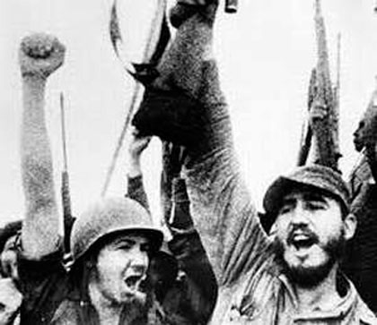 Fidel y Raúl en el encuentro en Cinco Palmas, el 18 de diciembre de 1956.