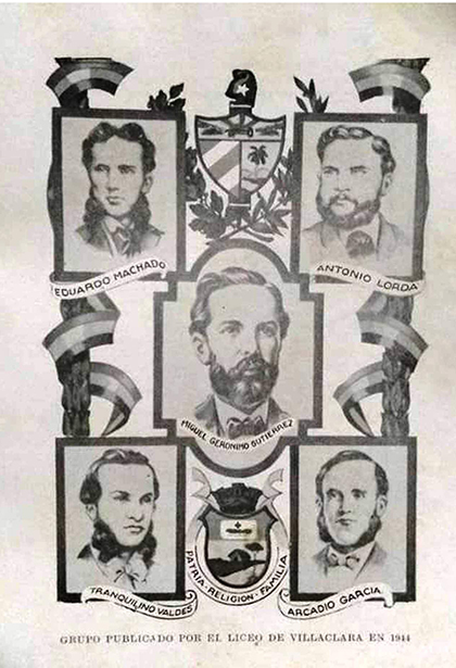 Miguel Jerónimo Gutiérrez y otros patriotas villareños.