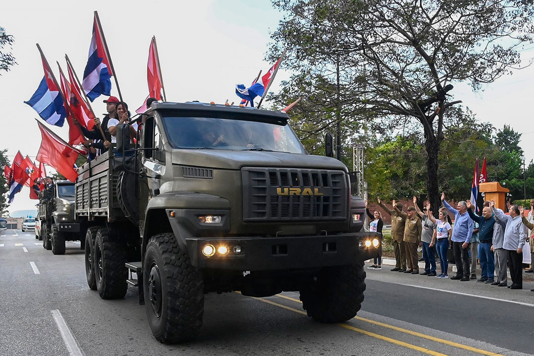 Salida de la Caravana de la Libertad desde Santiago de Cuba.