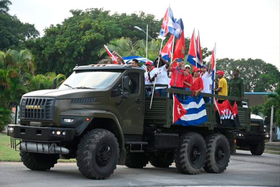 Caravana de la Libertad en La Habana.