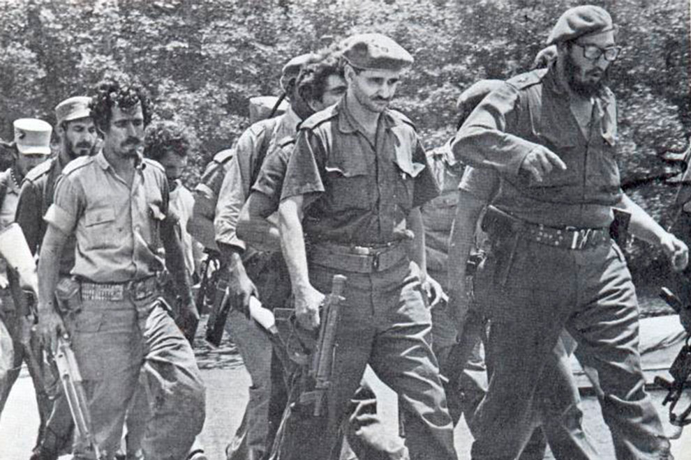 Fidel y combatientes de Playa Girón.