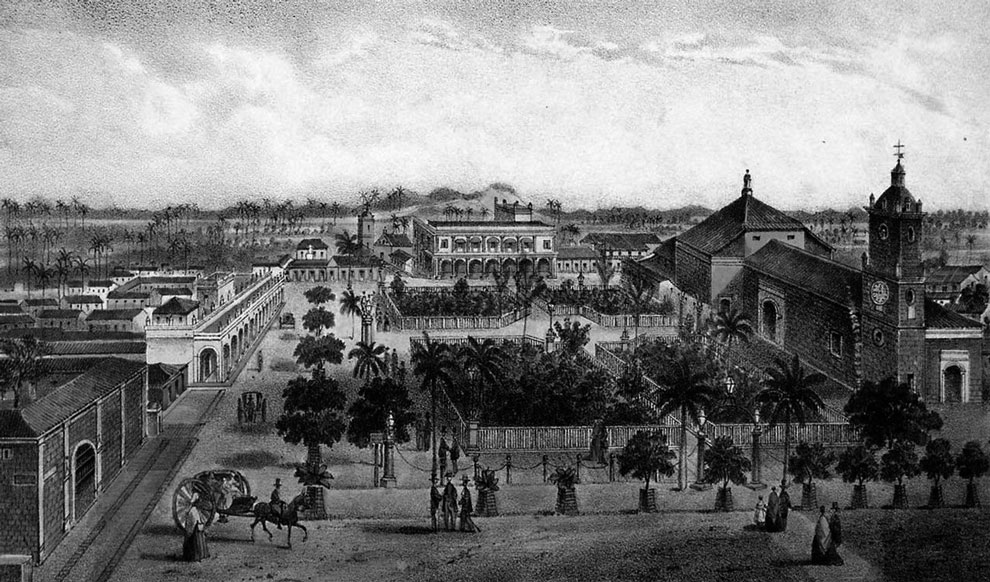 Foto de la antigua plaza de Santa Clara.