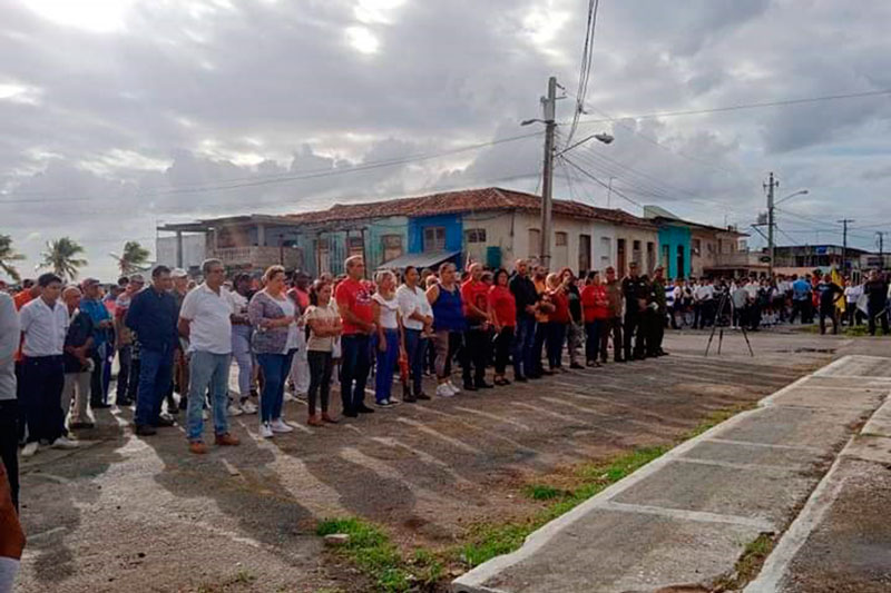 Acto en homenaje a Camilo en Caibarién.