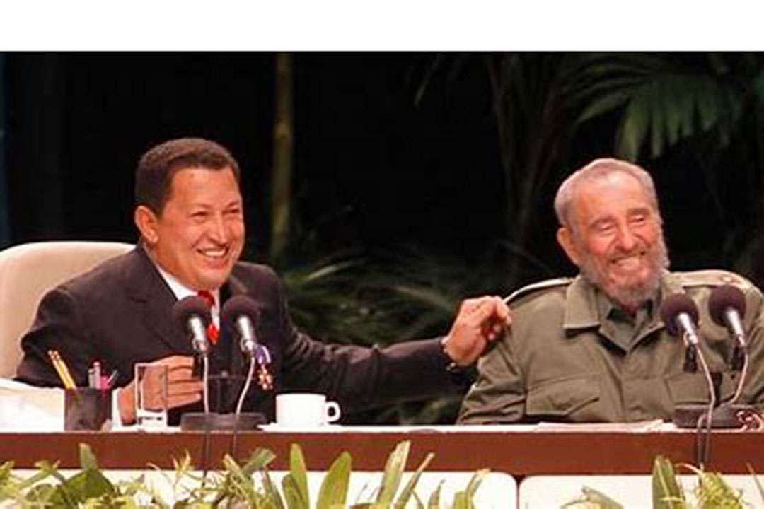 Fidel Castro y Hugo Chavez