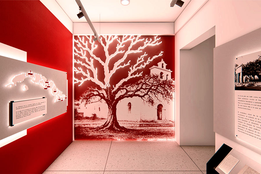 Sala sobre la fundación de Santa Clara, en el Museo Provincial.