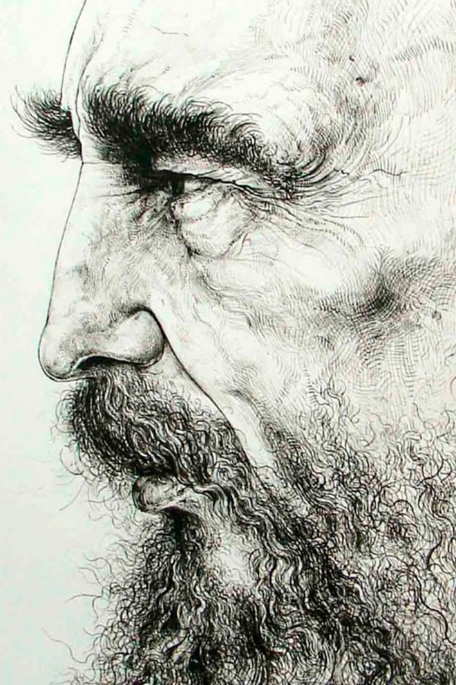 Fidel, retrato de José Luis Fariñas.